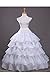 Topdress Women's A Line Floor Length Underskirt Petticoats Slips