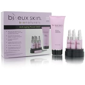Bieux Skin BioNaturals Anti Aging Power Duo 7 Piece Kit Includes: 2.0 oz 24 Hour Treatment Moisturizer + 6 x 0.25 oz Power Lift & Repair Serum