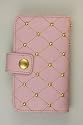 Pink Flip leather Purse Case with Pull Tab Design with Credit Card Slot For Apple iPhone G1 G2 3G 3Gs 3G S iTouch iPod Touch
