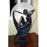 Art Deco Naked Lady Ball Table Iron Table Lamp Light