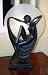 Art Deco Naked Lady Ball Table Iron Table Lamp Light
