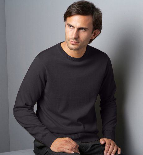 Big & Tall Collezione Cotton Rich Crew Neck Jumper with Silk