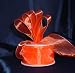 Sheer Organza Ribbon Mono Edge - 1.5" - 25 Yards (75 FT) - Orange