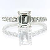 413DY20SmQL. SL160  1.72ct Emerald Cut Diamond Engagement Anniversary Ring