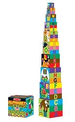 MELISSA & DOUG ALPHABET NESTING AND STACKING BLOCKS