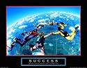 Success-Skydivers, Art Poster