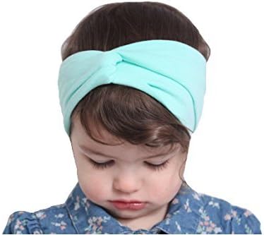 Pepa kids Baby Girl Newest Turban Headband Head Wrap Knotted Hair Band (M)