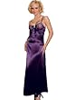 Elegant Purple Nightgown Rhinestone Pin Long Night Gown GIft Idea S or M