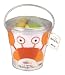 Lambs and Ivy Bath to Go Baby Gift Set ( 1 Hooded Towel, 3 Squirt Toys, 2 Wash Cloths and a Re-useable Bath Bucket)