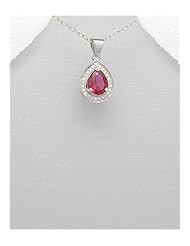 CZ Pendant Necklace In 92.5 Sterling Silver