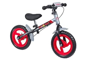 Hudora 10071 4.0 - Bicicleta sin pedales (ruedas de 30,5 cm), color negro y plateado