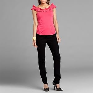 BCBGMAXAZRIA Black Skinny Side Zip Ankle Pant, 2