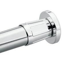 Moen 52-6 Donner Commercial 6? Aluminum Shower Rod Set, Chrome
