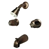 Buy 2-handle Tub & Shower Faucet, Antique Copper Finish W. Compression Stems - By...