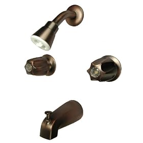 Buy 2-handle Tub & Shower Faucet, Antique Copper Finish W. Compression Stems - By... now!