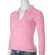 Aeropostale Long Sleeve Johnny Collar Tee (Closeout Item)