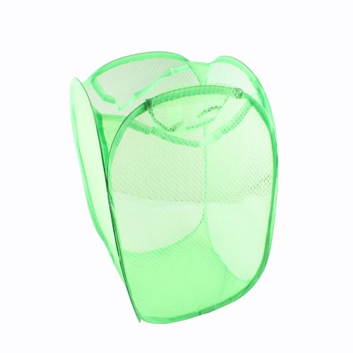 Green New Home Collections Pop-Up Collapsible Laundry Bags Hampers