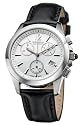 Golana - AU200.1 - Aura -Pro - Montre Femme Acier - Quartz Analogique - Chronographe - Dateur - Cadran Nacre - Bracelet Cuir Noir