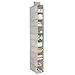 InterDesign Axis 10-Shelf Shoe Organizer – Chevron Hanging Closet Storage System, Taupe