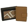 Saddler Genuine Soft Leather Zip Round with Tab Fastener Purse / Wallet'