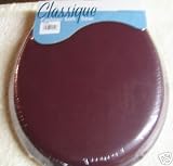 GINSEY CLASSIQUE STANDARD ROUND CUSHION SOFT PADDED TOILET SEAT - BURGUNDY
