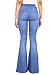 Celebrity Pink Women's Juniors High Waist Fitted Flare Bottom Jeans