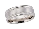 8mm Comfort Fit Wedding Band - 14kt White or Yellow Gold LIFETIME WARRANTEE