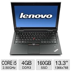 Lenovo ThinkPad X1 (129127U) 13.3" LED Notebook - Core i5 i5-2520M 2.50GHz - 4G DDR3 160G SSD (Windows 7 Professional) - Black