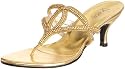 Unze L15898 Gold Formal L15898 7 UK, Sandales femmes