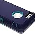 iPhone 6 Case, iPhone 6S Case [HEAVY DUTY] Built-in Screen Protector Tough 4 in1 Rugged Shorkproof Waterproof Cover [With Kickstand] (Blue)