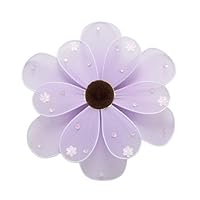 Hanging Flower 6' Small Purple Sequined Nylon Daisy Flowers Decorations - Decorate for a Baby Nursery Bedroom, Girls Room Ceiling Wall Decor, Wedding Birthday Party, Bridal Baby Shower, Bathroom. Daisies Decoration 3D Art Craft