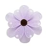 6" Small Purple Sequined Daisy Flower Decorations - daisies flowers hanging nylon nursery bedroom girls room ceiling wall decor, wedding birthday party baby bridal shower