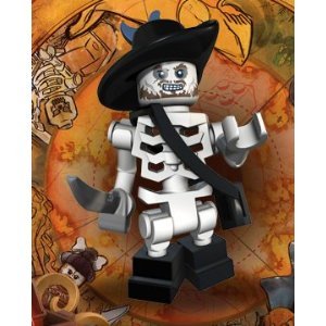 Skeleton Barbossa Lego Pirates of the Caribbean Minifigure Skeleton Barbossa Lego Pirates of the Caribbean Minifigure
