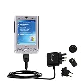 International Wall / AC Charger for the Dell Axim x30 - Gomadic Brand w/ TipExchange Technology