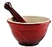 Le Creuset Stoneware Pestle & Mortar, Cerise, 0.5 Litre