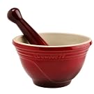 Le Creuset Stoneware Pestle & Mortar, Cerise, 0.5 Litre