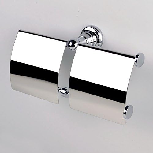 Hai Lighting Bathroom Solid Zinc Alloy Toilet Paper Holder Roll Double Paper Rack Wall-mounted, Chrome