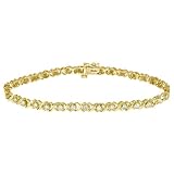 Diamond Tennis Bracelet 1.0 Carat (ctw) in 10K Yellow Gold