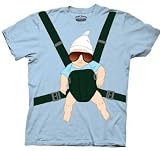 The Hangover Baby Carrier Costume Mens Blue T-shirt