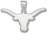 Texas Longhorns Solid Sterling Silver Longhorn 3/4'' Pendant