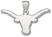 Texas Longhorns Solid Sterling Silver Longhorn 3/4'' Pendant