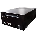 SilverStone Aluminum Alloy Mini-ITX Case with 60-Watt DC to DC Adapter LC12B (Black)