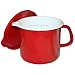 Calypso Basics 1-1/2-Quart Stockpot with Measurements and Lid, Red