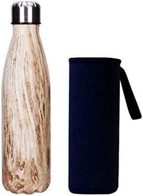 Yeevion Stainless Steel Water Bottle Insulated Hot Cold Cola Bottle Carrier 02-3 Beige