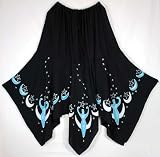 Skirt: Moon Goddess Black Long Wiccan - B001PRUJHQ