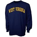 West Virginia Mountaineers Navy Vertical Arch Long Sleeve T-shirt