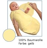 Produkt-Bild: SwaddleMe - Pucksack Baumwolle gelb, 60 cm