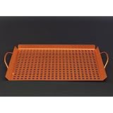 Outdoor Living : Outset QN71 Copper Nonstick Large 17' x 11' Grill Grid with Handles