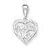 Sterling Silver Heart SWEET 16 Charm with 20 inch Sterling Silver Chain