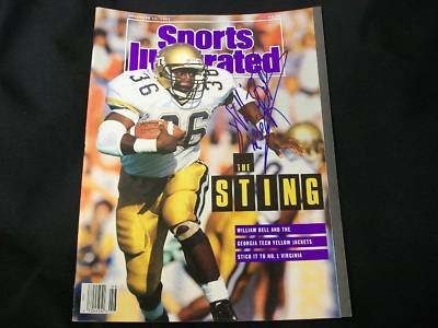William Bell Auto 11/12/90 Sports Illustrated Psa Dna Q - Autographed College Magazines
